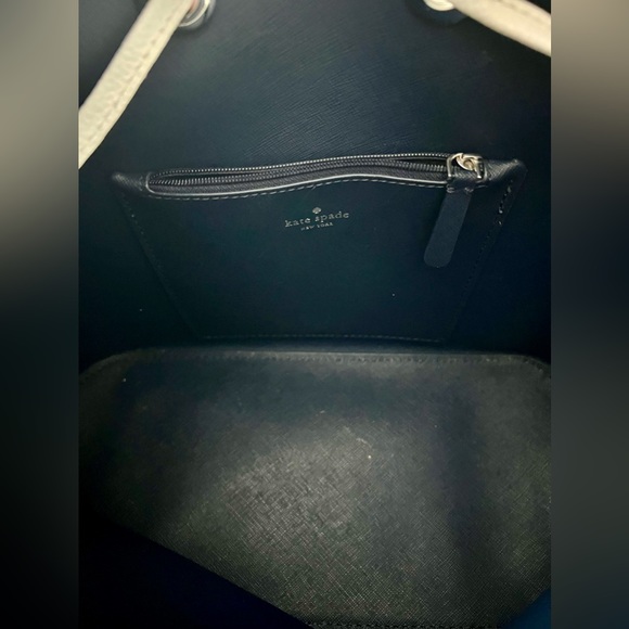 Kate Spade Eva bucket drawstring crossbody blue tote bag - Picture 4 of 5